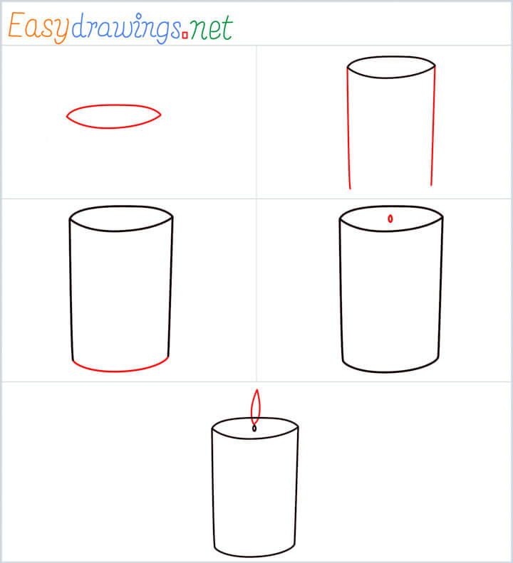 Desenhos de Vela fácil