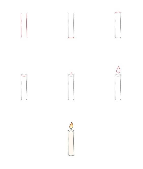 Desenhos de Vela fina