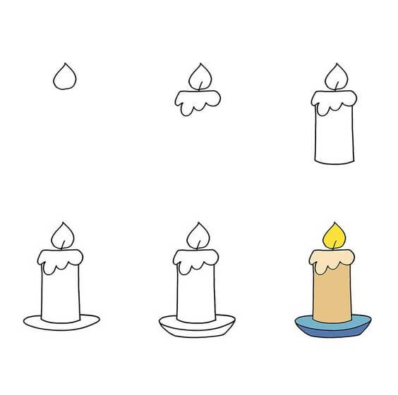 Desenhos de Vela normal