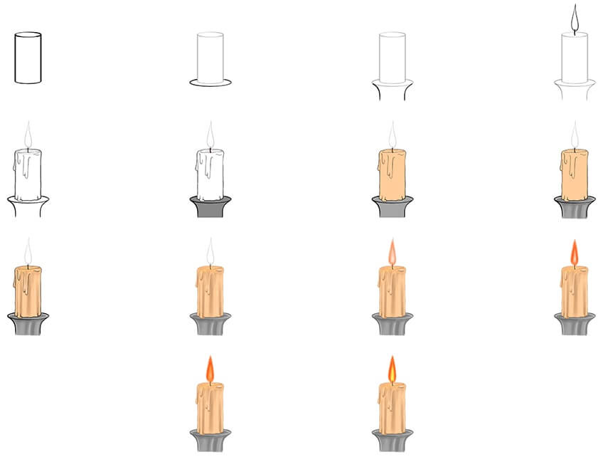 Desenhos de Vela pequena