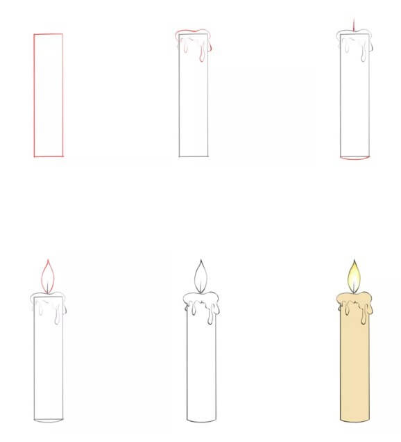 Desenhos de Vela Simples