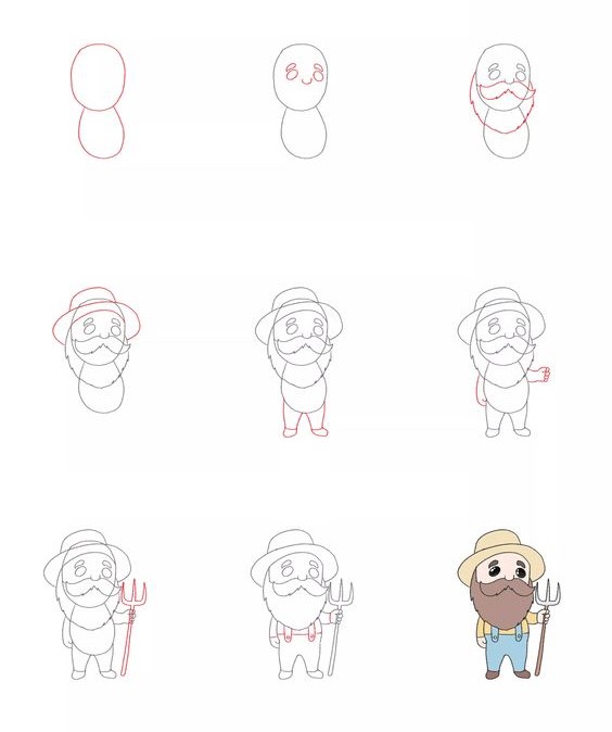 Desenhos de Velho Fazendeiro