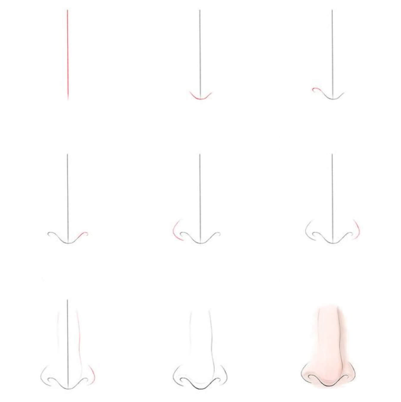 Desenhos de Nariz