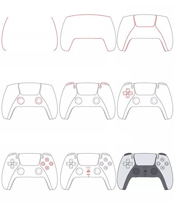 Desenhos de Xbox simples