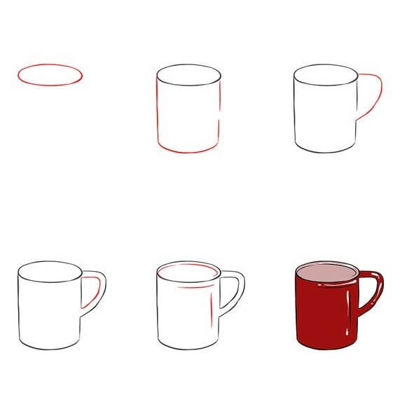 Desenhos de Xícara Bonita