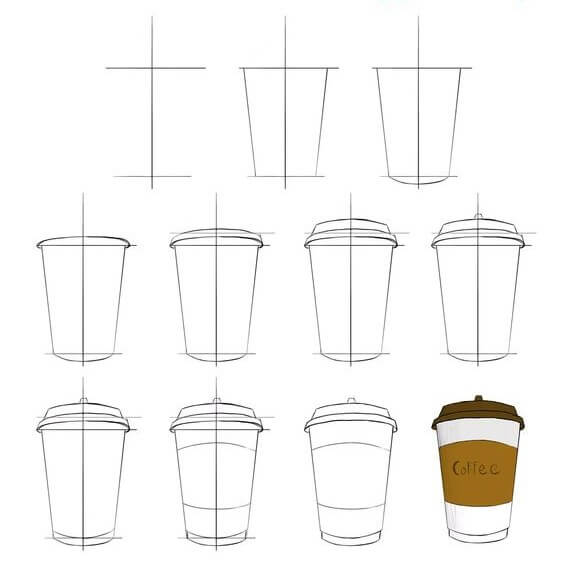 Desenhos de Xícara de Papel