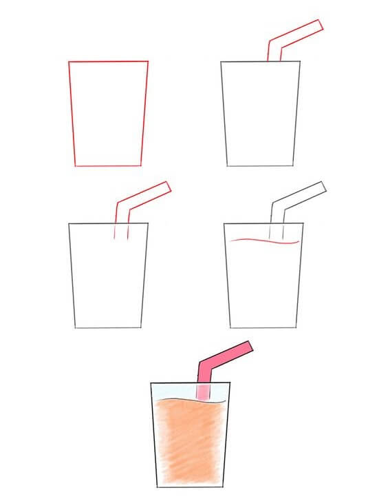 Desenhos de Xícara de Vidro