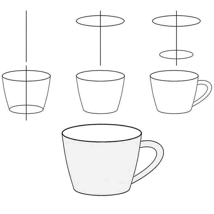 Desenhos de Xícara Grande