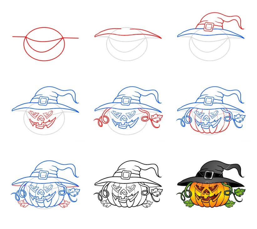 Desenhos de Abóbora bonita de Halloween