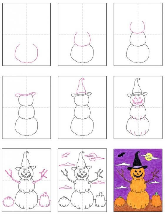 Desenhos de Abóbora de Halloween grátis