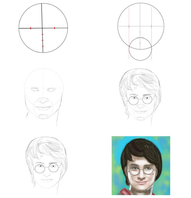 Desenhos de Arte de Harry Potter