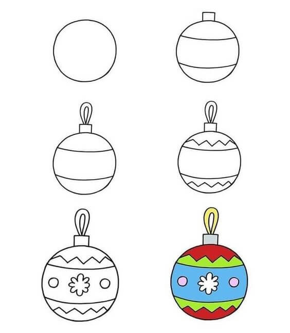 Desenhos de Bola de natal