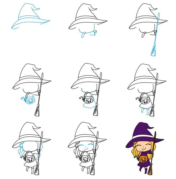 Desenhos de Bruxa