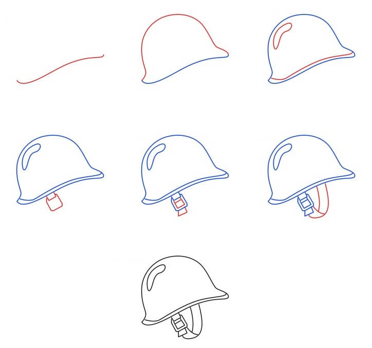 Desenhos de Capacete de soldado
