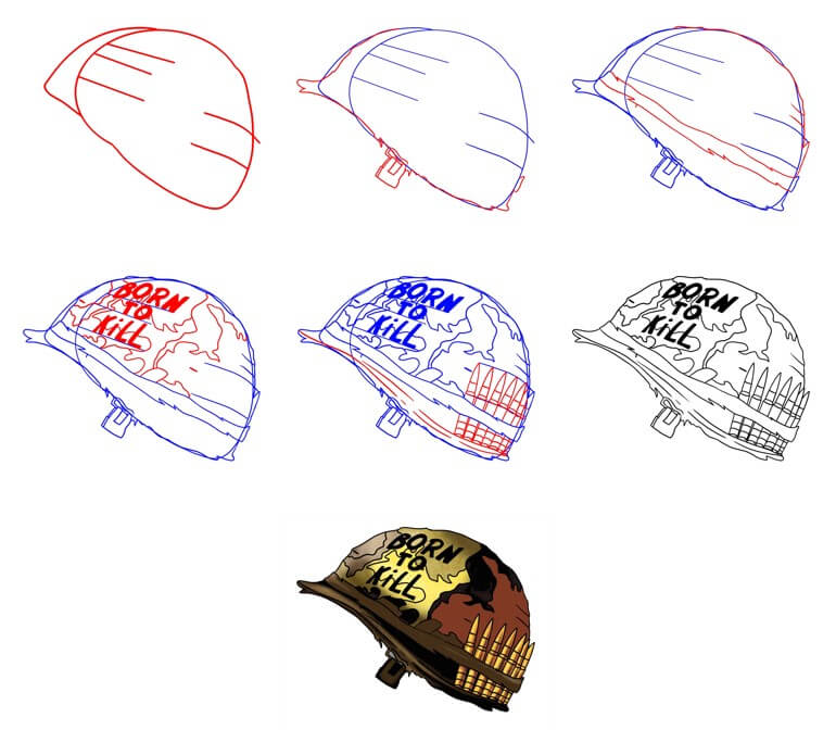 Desenhos de Chapéu de soldado