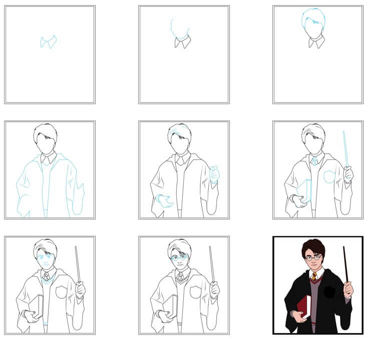 Desenhos de Harry Potter e o Livro Mágico