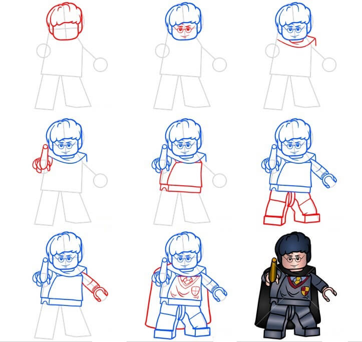 Desenhos de Harry potter lego