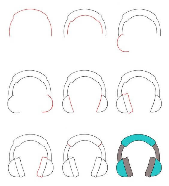 Desenhos de Ideia de fones de ouvido (3)