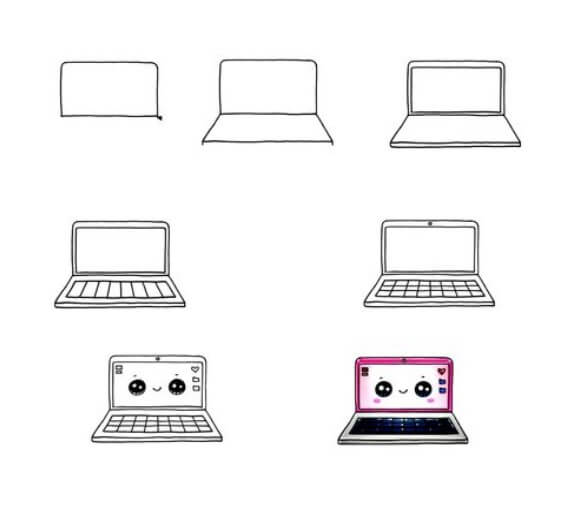 Desenhos de Ideia de laptop (3)