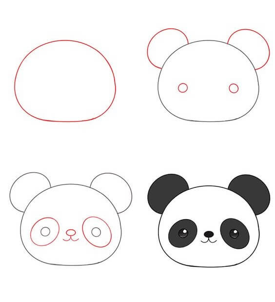 Desenhos de Ideia do urso panda (1)