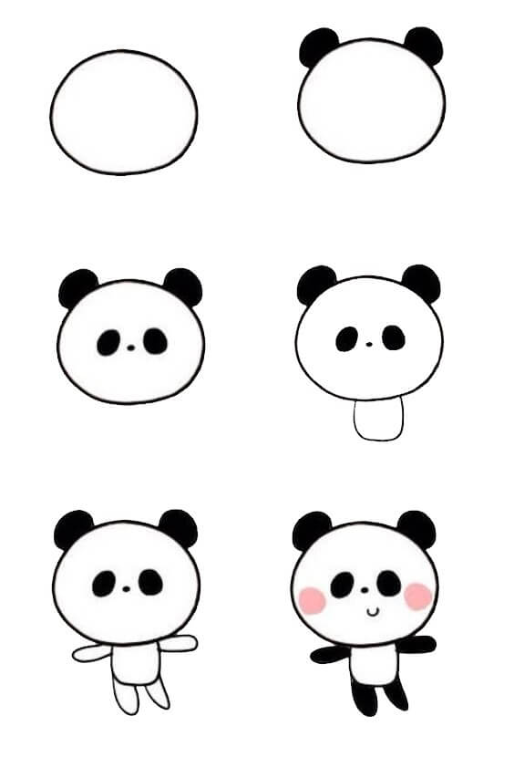 Desenhos de Ideia do urso panda (12)