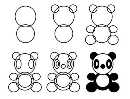 Desenhos de Ideia do urso panda (14)