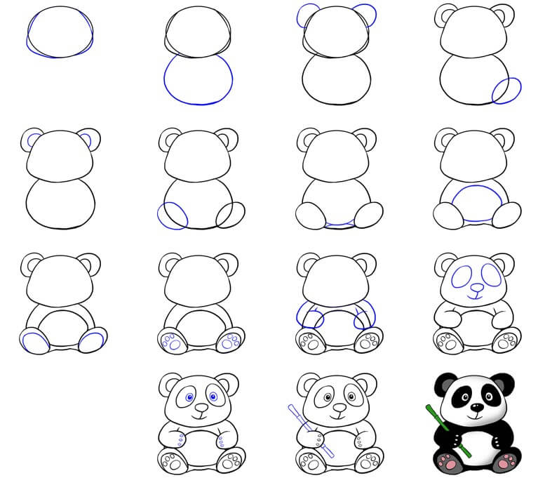 Desenhos de Ideia do urso panda (28)