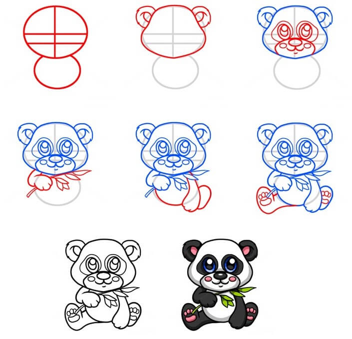 Desenhos de Ideia do urso panda (31)