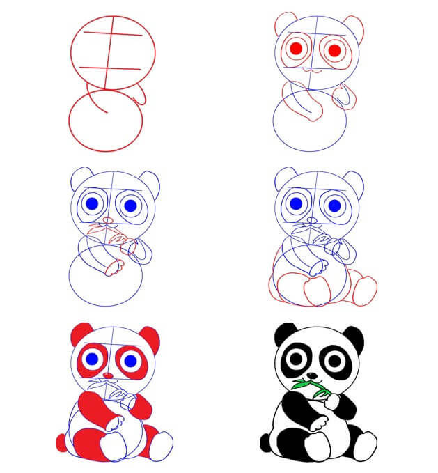 Desenhos de Ideia do urso panda (37)