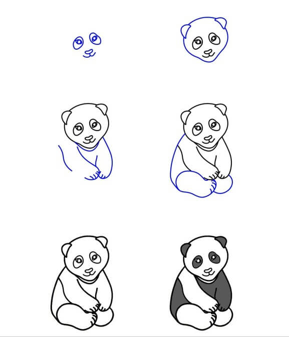 Desenhos de Ideia do urso panda (43)