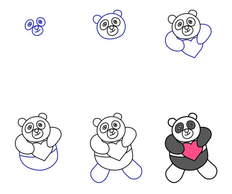 Desenhos de Ideia do urso panda (44)