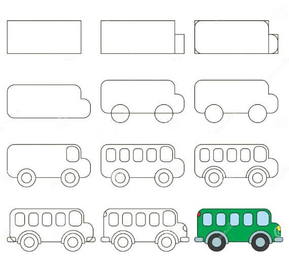Desenhos de Imagem de ônibus