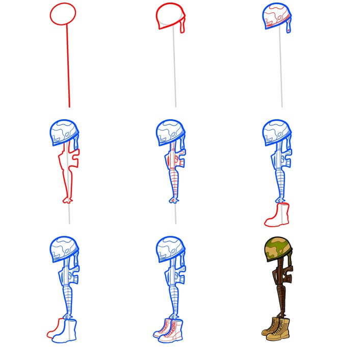 Desenhos de Imagem de soldado