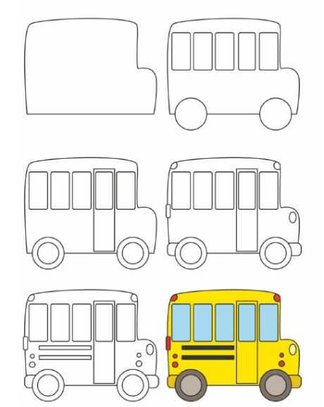 Desenhos de Imagem gratuita de ônibus