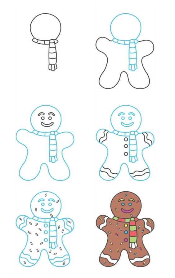 Desenhos de Imprimir Homem de Gengibre