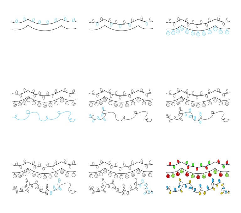 Desenhos de Luzes de Natal (2)