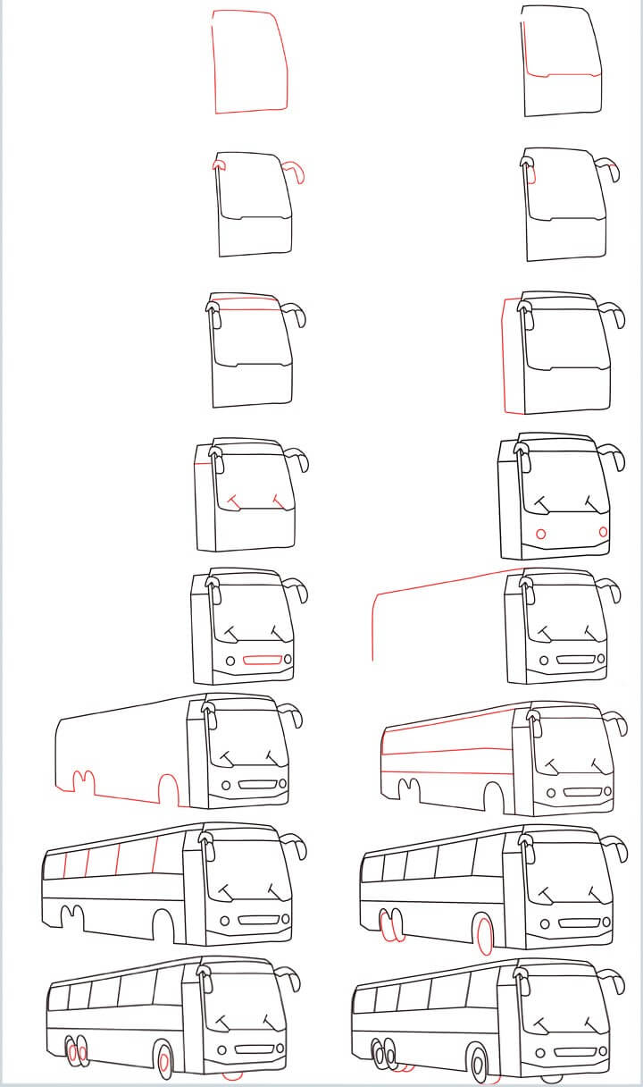 Desenhos de Ônibus básico
