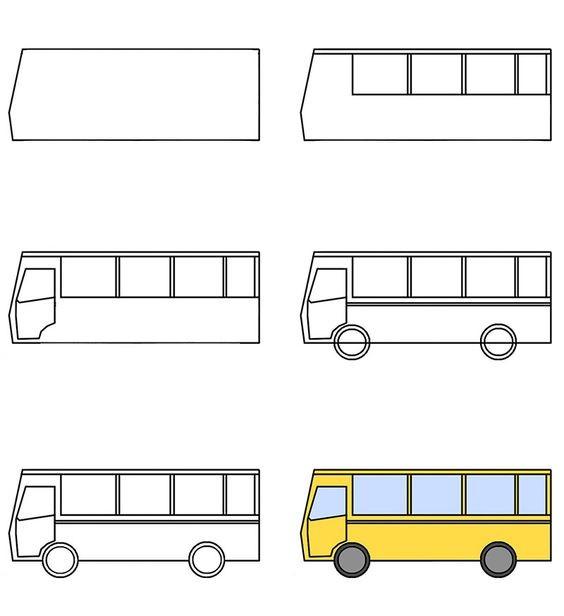 Desenhos de Ônibus básico gratuito