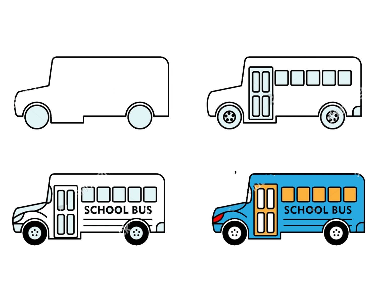 Desenhos de Ônibus Escolar