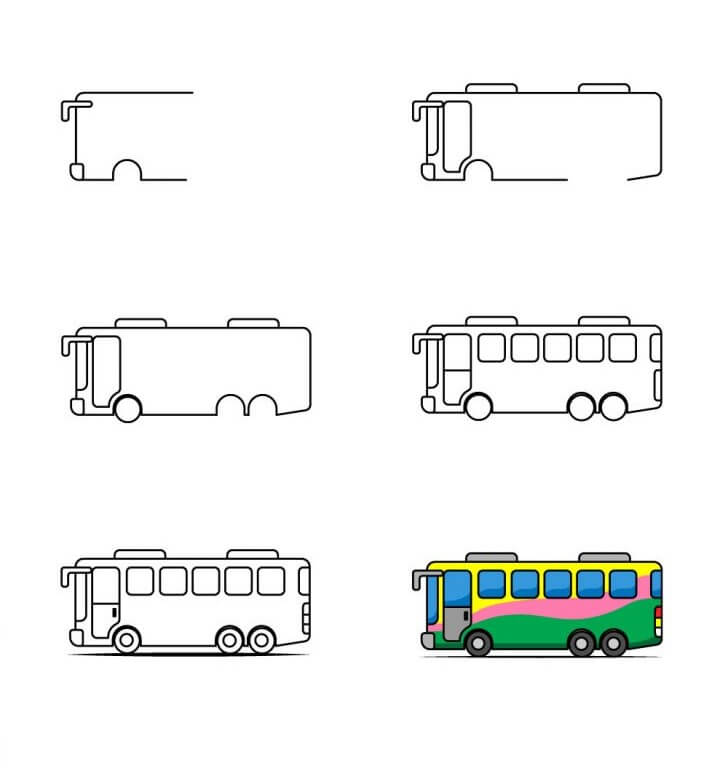 Desenhos de Ônibus imprimível