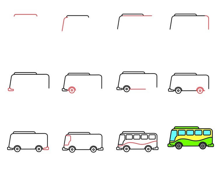Desenhos de Ônibus pequeno