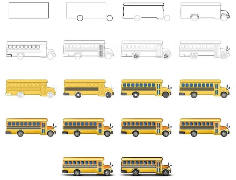 Desenhos de Ônibus realista