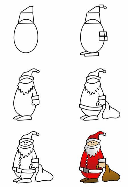 Desenhos de Papai Noel 10