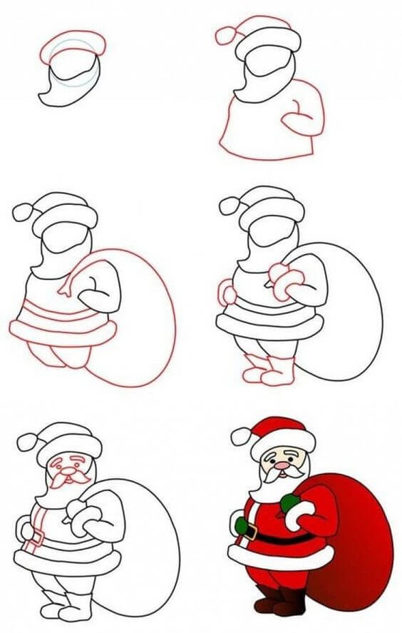 Desenhos de Papai Noel 5