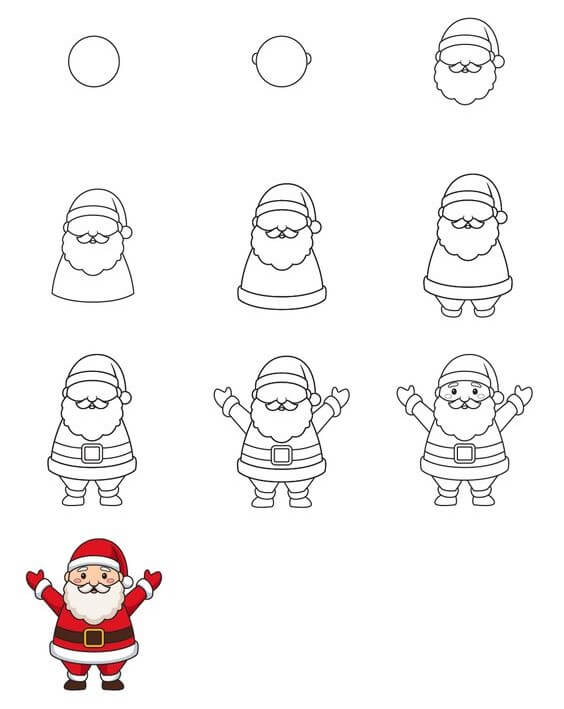 Desenhos de Papai Noel