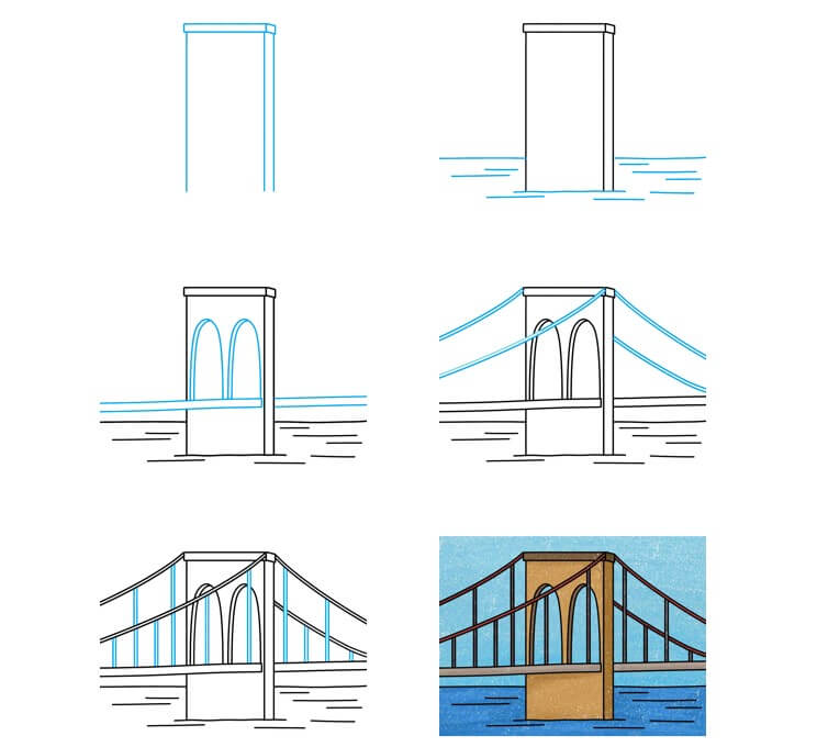 Desenhos de Parte da ponte