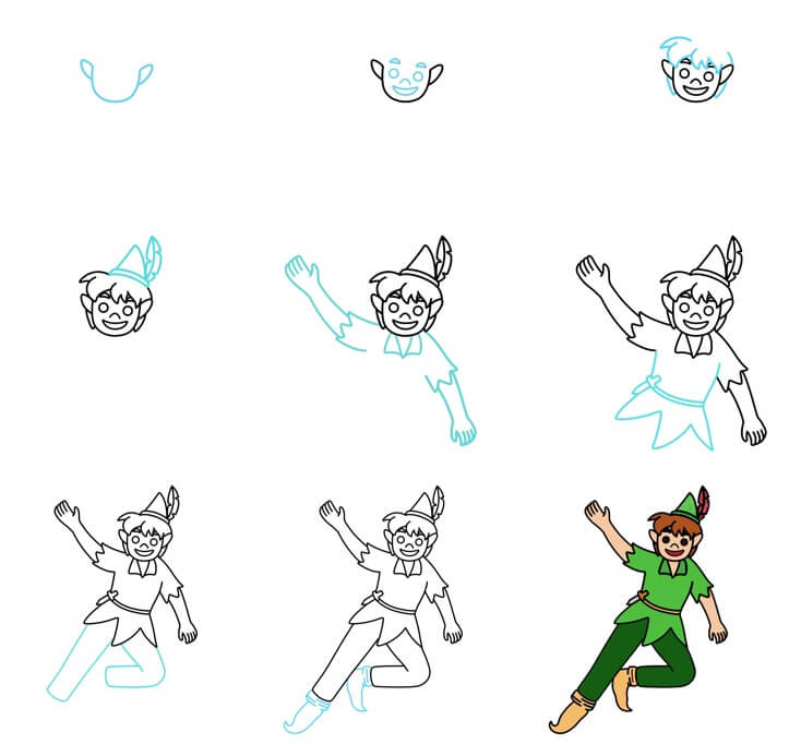 Desenhos de Peter Pan engraçado