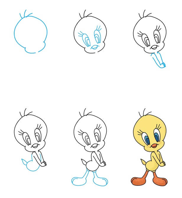 Desenhos de Piu-Piu em pé