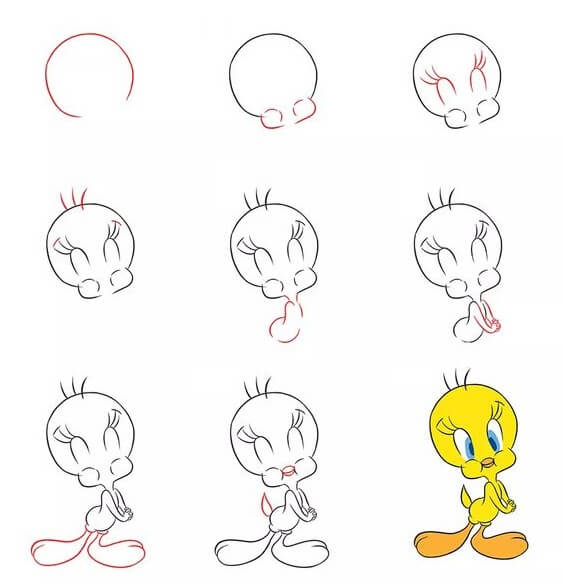 Desenhos de Piu-Piu versão básica