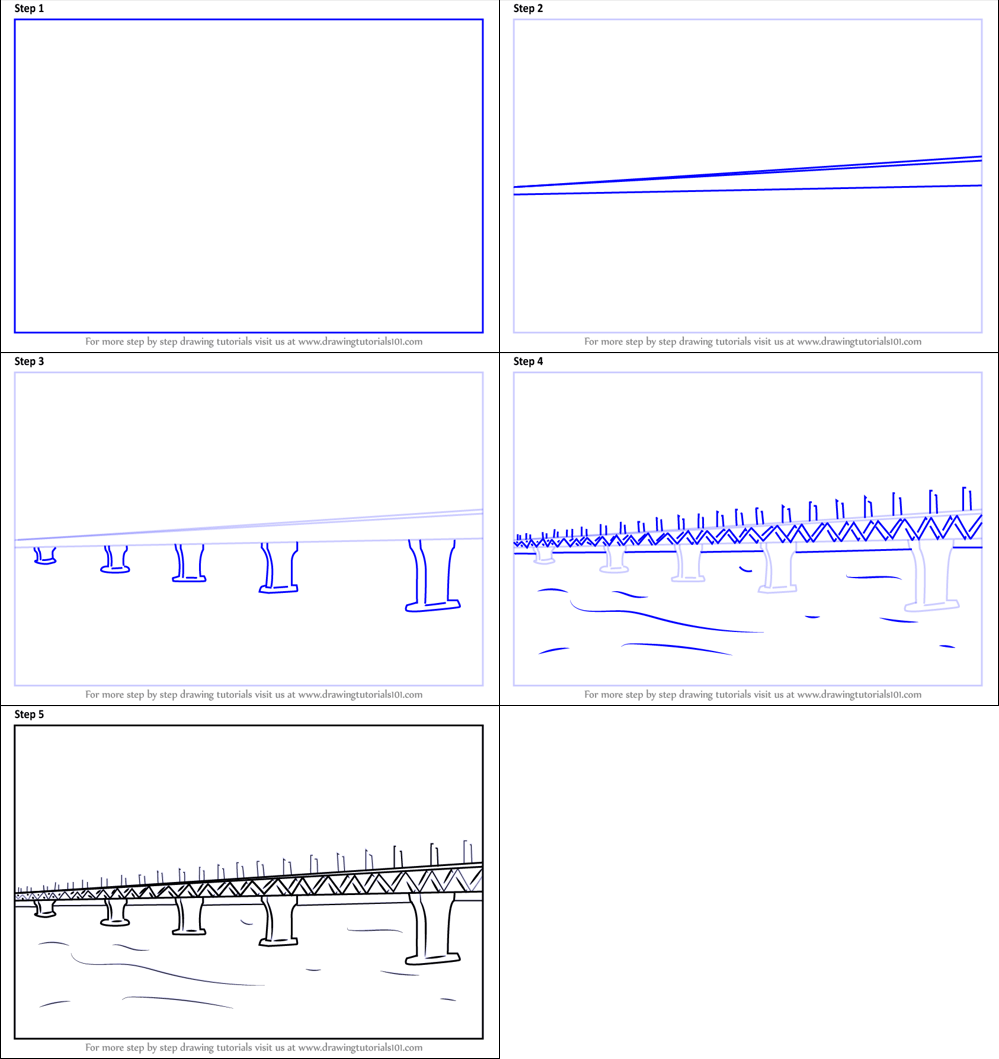 Desenhos de Ponte longa